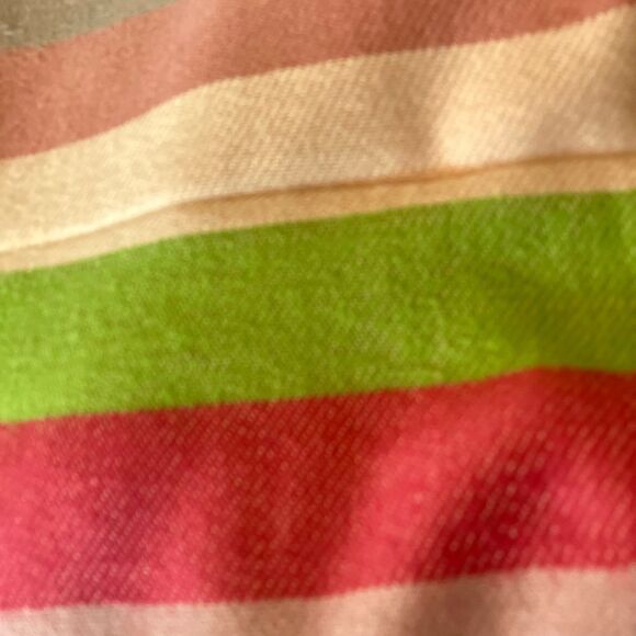 Pastel Striped 100% Cashmere Scarf - Picture 4 of 6